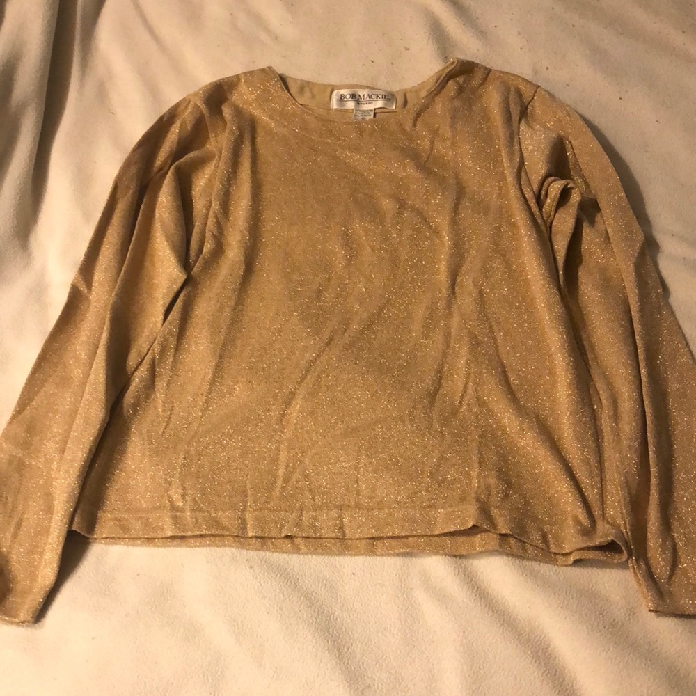 Gold Bob Mackie top